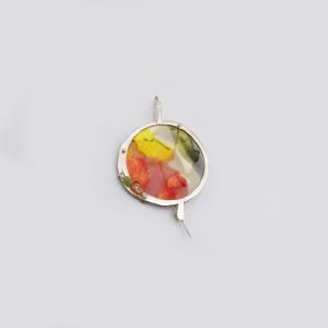 Round Fine Orange White